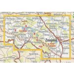 KČT 81 Podyjí - Vranovská přehrada - nástěnná turistická mapa 90 x 60 cm Varianta: mapa v dřevěném rámu, Provedení: Ticiago šedý