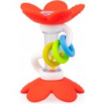 GiliGums silikon kousátko chrastítko Květina červená – Zboží Dáma