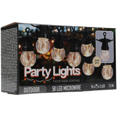 Světelný řetěz LED PARTY 10 žárovek 50LED ProGarden KO-AXC100000 – Zboží Dáma