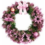 Aga Vánoční věnec 40 cm Růžový – Zboží Dáma