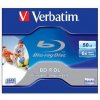 8 cm DVD médium Verbatim BD-R DL 50GB 6x, printable, jewel, 1ks (43736)