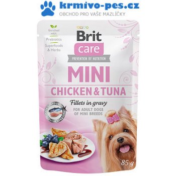 Brit Care Mini Chicken & Tuna Fillets in Gravy 85 g
