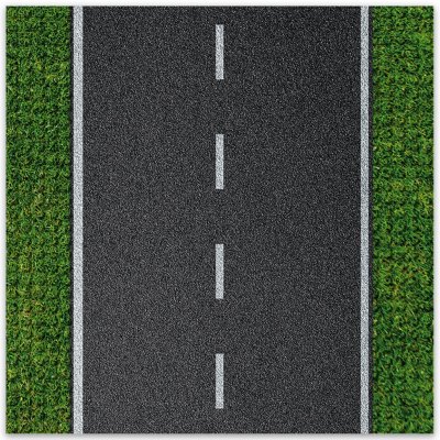 BRIXIES Plus 225.005 Designová podložka na stavění - rovná silnice 25,5 x 25,5 cm – Zboží Mobilmania