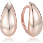 MINET Moderní rose gold stříbrné náušnice kapky JMAN0564RE01 – Hledejceny.cz