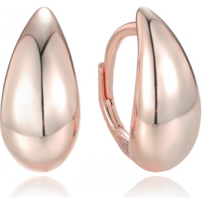 MINET Moderní rose gold stříbrné náušnice kapky JMAN0564RE01 – Hledejceny.cz