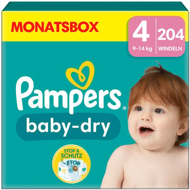 Pampers Baby-Dry 4 1 x 204