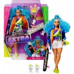 Barbie extra s modrým afro účesem – Zboží Mobilmania