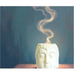 Ancient Wisdom Aroma lampa Buddha Bílá 9 x 7 x 7 cm – Zboží Dáma