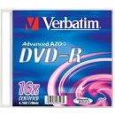 Verbatim DVD-R 4,7GB 16x, AZO, slimbox, 20ks (43547)