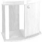 Diversa stolek Comfort 100 x 40 x 67 cm vypouklý bílá – Zboží Mobilmania