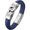 Náramek Impress Jewelry Pánský ocelový proplétaný náramek Modrý 201223144024