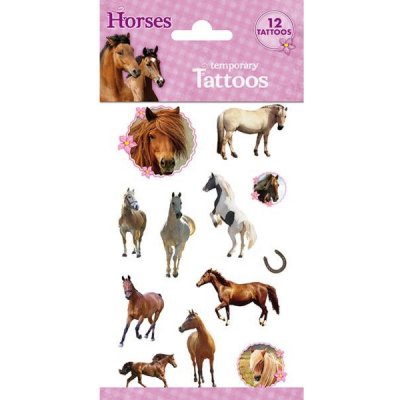 Lowlands Tetování koně barevné 12ks v sáčku
