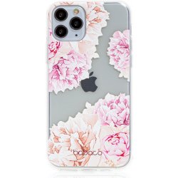 Pouzdro BABACO Apple iPhone 6 Plus / 6S Plus - gumové - pivoňky čiré;