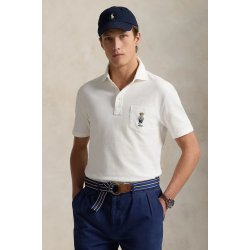 Ralph Lauren bavlněné polo tričko Polo 710963818 bílá