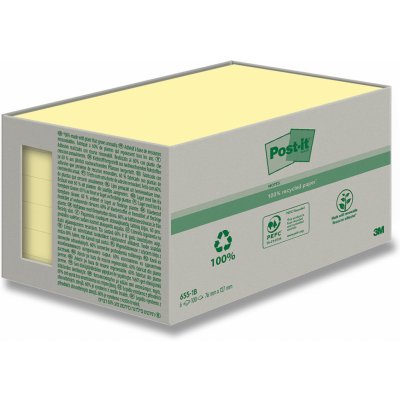 3M Post-it 655 - samolepicí recyklované bločky - 76x127 mm, 6×100 l. – Zboží Mobilmania