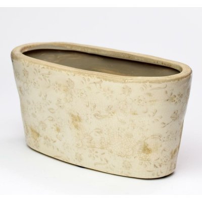OBAL HRANTÍK KERAMIKA VZOR KVETY HNEDÉ 25x12x12,5CM SUPER CENA! – Hledejceny.cz