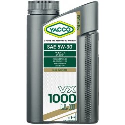 Yacco VX 1000 LL III 5W-30 1 l