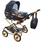 Teddies malý Ewa RETRO tm. modrý s puntíky s krajkou – Hledejceny.cz