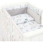 Mamo Tato Mantinel s povlečením 3D sada Minky Oceán zelená/šedá/bílá 135 x 100 cm – Zbozi.Blesk.cz