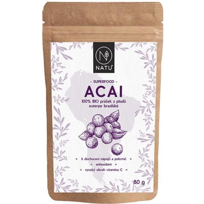 NATU Acai BIO prášek 80 g