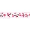 Bordura na zeď IMPOL TRADE D 58-031-1 Samolepící bordura třešňové květy růžové, rozměr 5 m x 5,8 cm