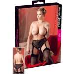 Krajkové kalhotky s podvazky pro boubelky Cottelli CURVES – Zboží Dáma