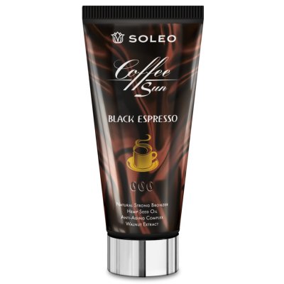 Soleo BLACK ESPRESSO natural strong bronzer krém do solária 150 ml – Sleviste.cz