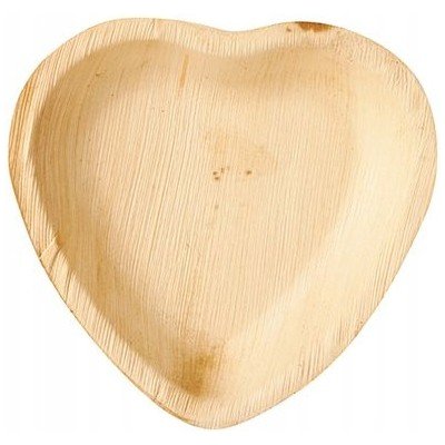 Papstar Talíře z palmových listů Pure srdce 15,5 cm