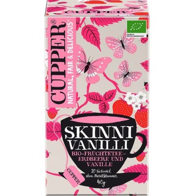 Cupper Bio čaj Skinni Vanilli 20 x 2 g – Zboží Mobilmania