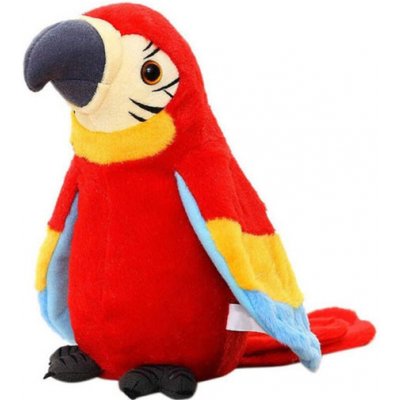 CoolCeny Interaktivní mluvící Papoušek Talking Parrot Červená – Zboží Mobilmania