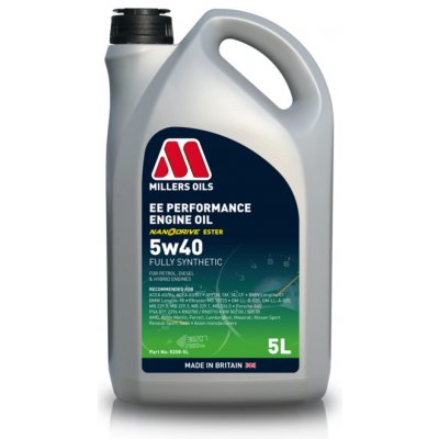 Millers Oils EE Performance 5W-40 5 l – Hledejceny.cz