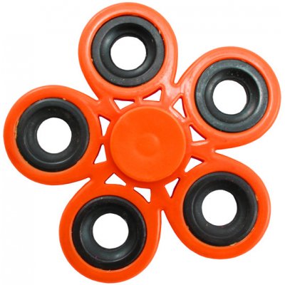 Fidget Spinner 5 fingers oranžový – Zboží Mobilmania