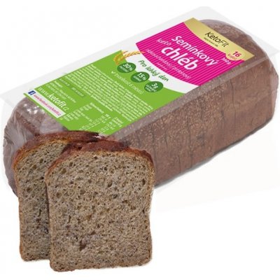 KetoFit Keto chléb extra semínkový 360 g – Zboží Dáma