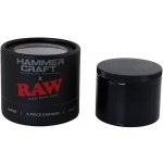 Raw kovová drtička hammercraft black čtyřdílná 63 mm – Zboží Mobilmania