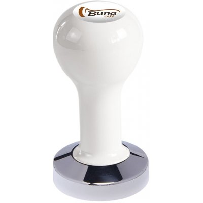 Buna Café Tamper kov bílý SP, nerez lesk, plochý 53 mm – Zboží Dáma