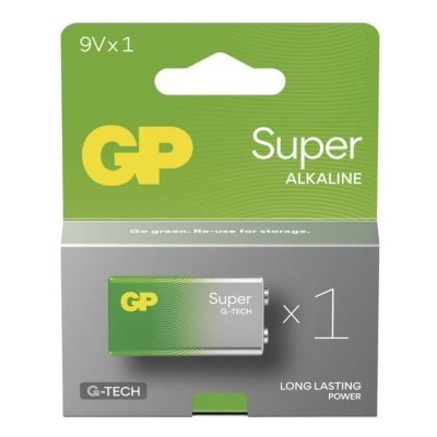 Alkalická baterie GP Super 9V (6LR61) – Zboží Mobilmania