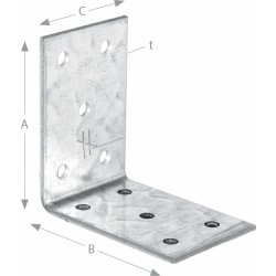 SIMPSON ANPS206660 úhel. spojka 60x 60x2,0x 60 žár. pozink.