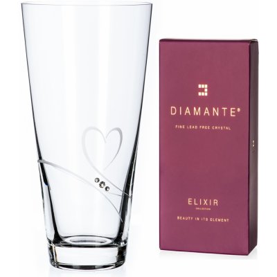 Diamante křišťálová váza Romance s kamínky Swarovski 25 cm – Zboží Dáma