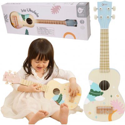 Classic World dřevěné ukulele kytara růžové – Sleviste.cz