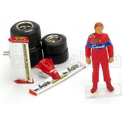 Brumm Figures Didier Pironi For Ferrari F1 126ck Turbo 1981 + Front And Rear Wings + Qualifying Tyres 1:43 Red – Zbozi.Blesk.cz