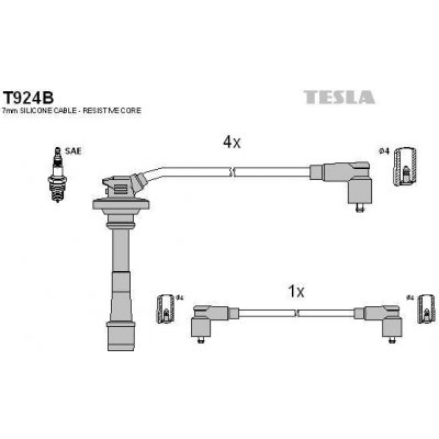 TESLA Sada kabelů pro zapalování TE T924B – Hledejceny.cz
