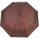 Dámský skládací vystřelovací deštník kapky bordó sv. – Sleviste.cz