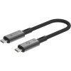 usb kabel Linq LQ48028 USB4 PRO, 0,3m, šedý