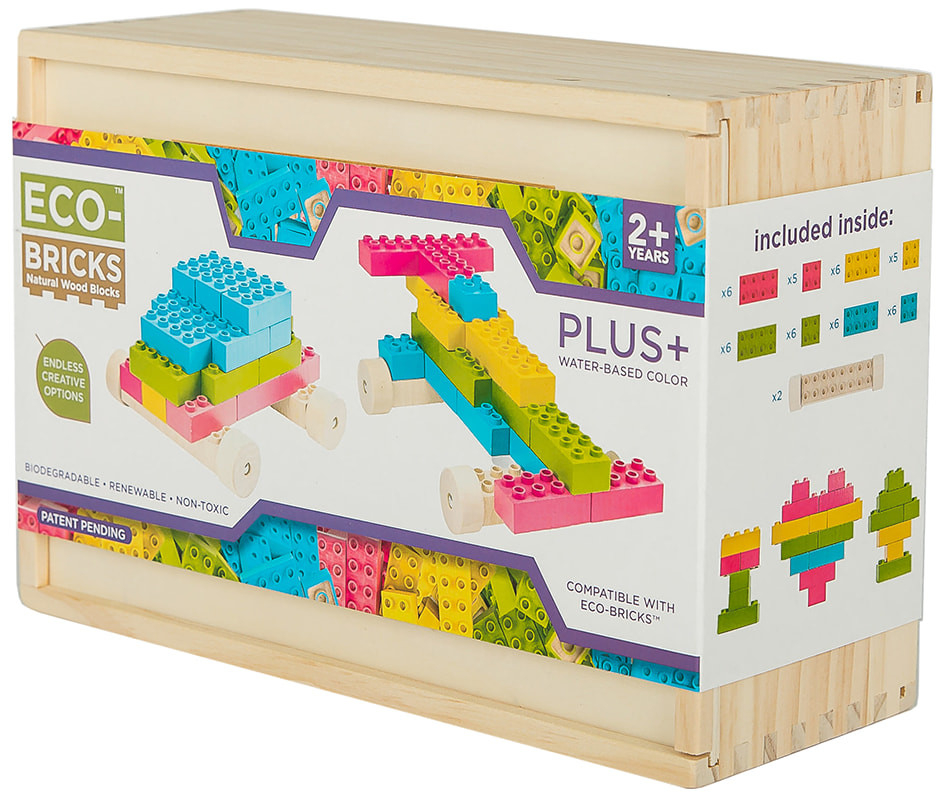 Once-kids Eco-bricks Plus 48 barevných kostek