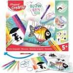Maped Sada Creativ Blowpen String´Art Foukací pero 6 barev – Zboží Dáma