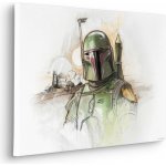 Komar Nástěnný obraz na rámu Star Wars Boba Fett Sketch 40 x 60 cm – Sleviste.cz