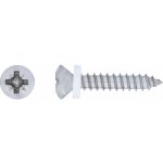 Parapetní vrut s čočkovou hlavou PZ2 plný závit ocel A2 3,9 x 22 mm, 10 ks – Hledejceny.cz