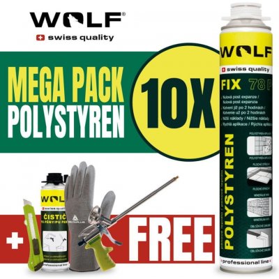 Wolf swiss quality na Polystyren pistolové 750 ml 10 ks – Zboží Mobilmania