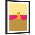 Plakát s paspartou zvědavá liška - 20x30 white – Hledejceny.cz