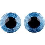 Oči velké s glitry s pojistkou Ø40 mm očí 40: modrá +doprava zdarma při nákupu nad 1990 Kč+dárek zdarma – Zboží Dáma